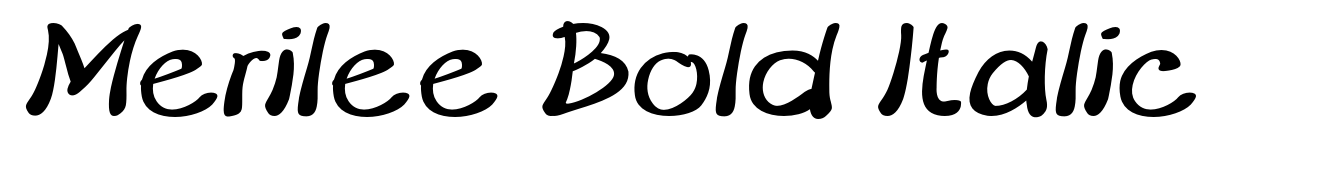 Merilee Bold Italic